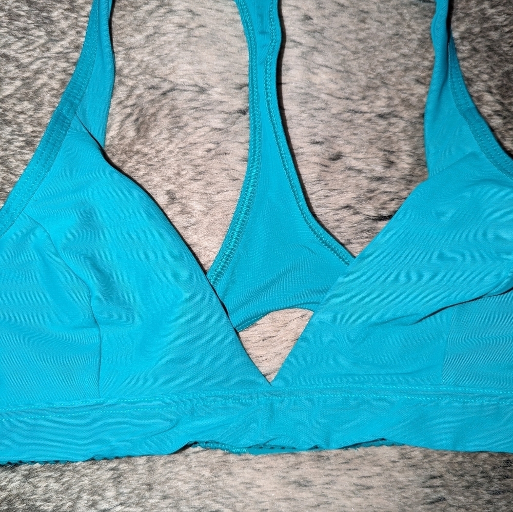 Lululemon All Day Breeze Bra Viridian Green Mesh Women's 4 - Picture 9 of 12